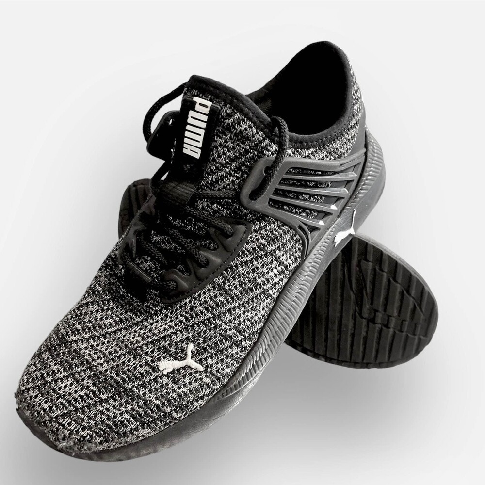 Puma Kids Black and Gray Sneakers
